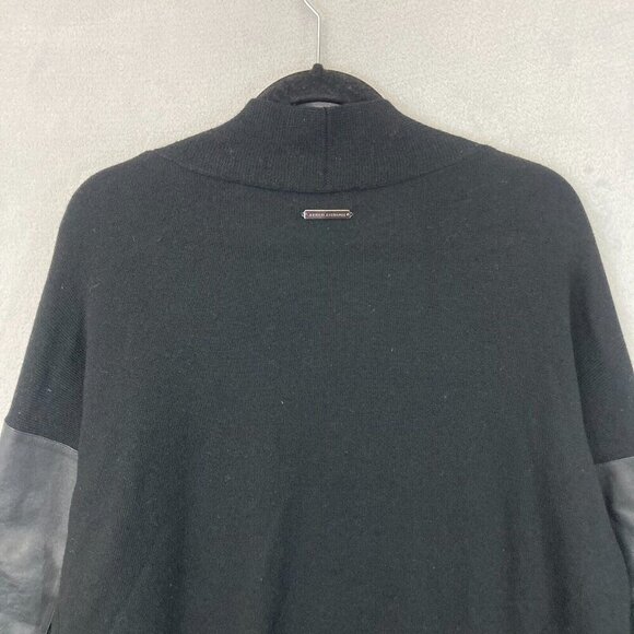 Armani Exchange 100% Merino Wool Oversized Cardigan Sweater Womens Medium Black - Picture 13 of 14